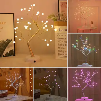 LED Blossom Træ Lys, Desktop Bonsai Lys 20 Tommer USB Power Bonsai-Træ bordlampe Sort Grene til Fest, Bryllup Festival
