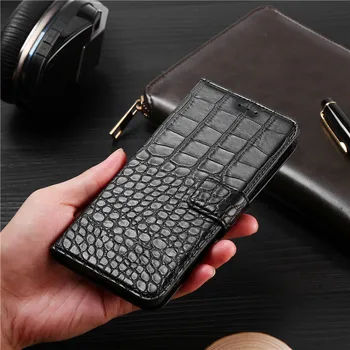 Telefon-etui Til HTC U11 Plus Tilfælde Tegnebog Krokodille Tekstur Læder Book Design Telefon Coque Capa Med Rem Kort Indehavere