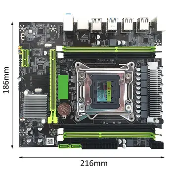For Intel X79H H91 B85 H81 LGA 2011 Bundkort Micro ATX 4 DDR3-1333 til 1600 1866 Støtte REG ECC USB 3.0 SATA Tilbehør