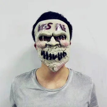 Latex Kys Mig Rense Maske skræmmende horror maske haloween kraniet Latex voksen part terror Masker sjove masker femmel