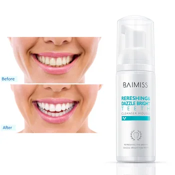 BAIMISS Frisk Lysende Tand-Rensning Mousse Tandpasta Tandblegning mundhygiejne Fjerner Plak Pletter Dårlig Ånde Dental Værktøj
