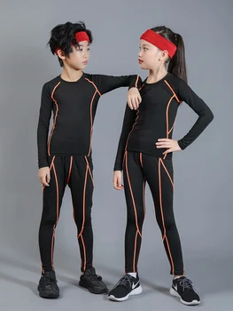 Børnetøj 1 Sæt Quick-Tørring Kompression Pige Sportstøj Sæt Runner Sport, Fitness Træning, der Kører Træningsdragt Undertøj