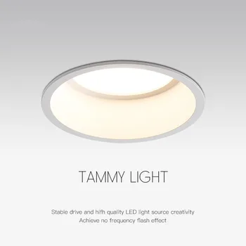 Anti-Refleks LED Downlight 15W 12W 5W Forsænket LED Spot Belysning Soveværelse, Køkken Indendørs led down lys lampe 220V 110V Spot lys