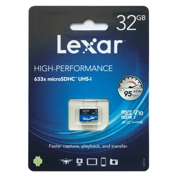 Lexar Hukommelseskort High-Performance 633x 32GB, 64GB MicroSD-Kort, SDHC - /SDXC-128GB 256GB 512GB UHS-jeg Class10 op til 95MB/s læse