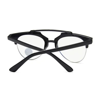 2020 New Kids Anti Blå Lys Briller Mode Runde Briller Børn Semi-Uindfattede Klar Linse Brille Ramme oculos infantil