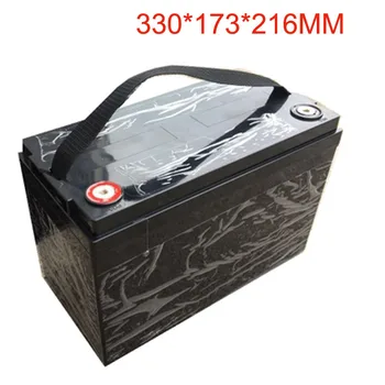 100Ah Tomt Batteri Pack Box Sag for 12V-24V, 36V 48V Lithium-Ion Li-ion-Batteri Med Håndtag Og Reservedele