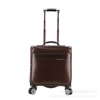 Trolley 18-tommer stewardesse boarding kuffert bagage kuffert password lille kuffert unisex boarding tilfælde Universal hjul