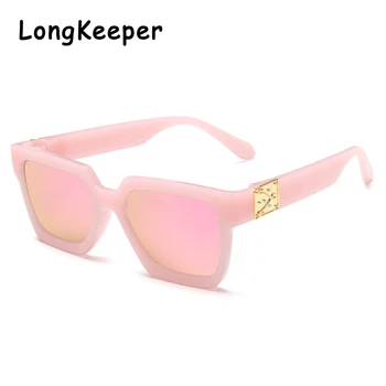 2020 Klassiske Vintage Kids Solbriller Piger Drenge Pink Spejl Børn Kvadrat Sol Briller Personlighed Gade skudt Kid Oculos UV400