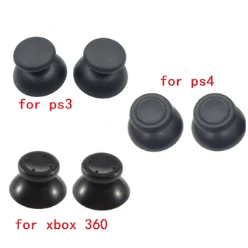 100pcs/masse Analoge Dække 3D styrepinde Joysticket Thumbstick Champignon Cap Cover Til Microsoft Xbox 360 /ps 4-Controller black