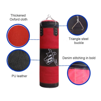 Sfit Professional Boxing Boksesæk Uddannelse Trænings-Og Med Hængende Sandbag Voksne Fitness Motion Tomme-Tunge Boxing Bag