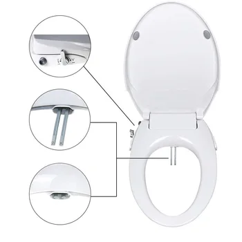 Toilet sædebetræk låg udskiftning af wc-tilbehør setsToilet låg ikke-elektriske rengøring med balder vask vask famale