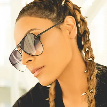 2020 Nye Mode Brand Designer Damer Pilot Solbriller Kvinder Mænd Goggle Gradient solbriller Til Kvinder Spejl Nuancer UV400