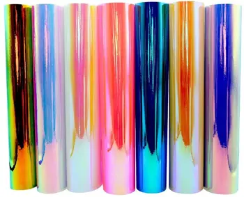 30x100cm Farve Holografiske Opal PVC Heat Transfer Vinyl Film Heat Press Machine T-Shirt Jern På HTV Udskrivning Ark DIY Tøj