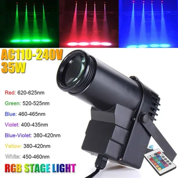 RGB-Disco Lys, DJ LED Laser Fase Projektor rød blå grøn Lampe Bryllup Fødselsdag Party DJ Lampe med Fjernbetjening