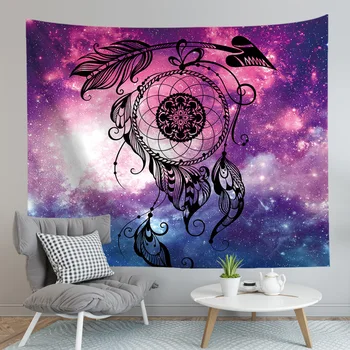 Cilected Mandala Boho Psykedelisk Gobelin Væggen Hænger Farverige Stjernehimmel Udskrivning Af Sun Moon Hippie-Tapetet Home Decor