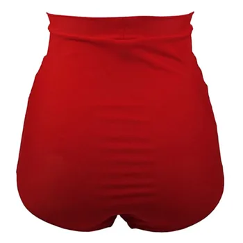 Kvinder Vintage Bunden Shorts Damer Solid Plisserede Ruched Brasilianske Bade Shorts Plus Størrelse til Kvinder