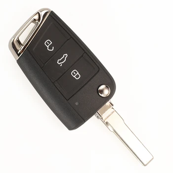 Kutery Keyless-Go Remote Bil Nøgle Til VW Volkswagan Sæde Golf7 MK7 Polo Touran Tiguan 3Buttons 434Mhz 5C Chip 5G6959752BL