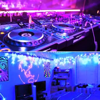 20 LED-UV-Violet Black Disco Lys DJ Par UV-Lampe, bryllupsfest Xmas Bar Lampe Laser Fase Wall Washer Spot Light-Baggrundsbelysning