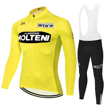 Retro MOLTENI trøje 2020 sommer forår hurtig tør uniforme ciclismo hombre Mænd 20D gel pad mænd cykling bukser