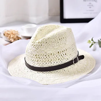 Seioum Panama Hat Sommer, Sol Hatte til Kvinder Mand Stranden Strå Hat for Mænd UV-Beskyttelse Cap chapeau femme 2020