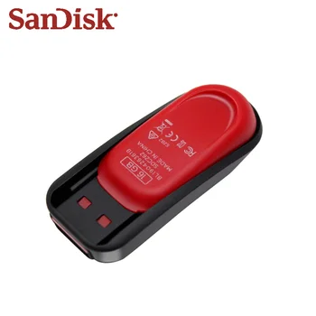 Original SanDisk USB-Flash-Drev, 32gb, 64gb 16gb Mini Sort-Tasten Stick Memory Stick Reelle Kapacitet USB 2.0-Harddisk Til Computer