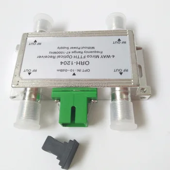 4-vejs passiv mini-CATV, Optisk Modtager ORH-1204 Optisk fiber node Modtager 47-1000MHz for optisk sender