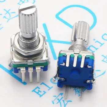 20pcs/masse EF11 blomme 20mm håndtere rotary encoder kodning skifte digital potentiometer med skift pin-fem