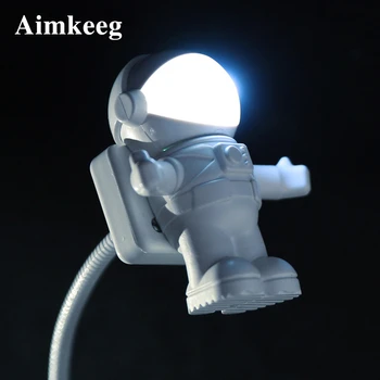 2020 Nye Astronaut USB-Nat Lys Nyhed LED Bærbar Belysning Spaceman Form, som kan indstilles i Computer, Bærbare PC, Usb-Lampe