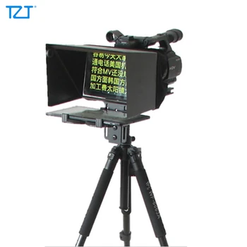 TZT 10 Tommer Mobiltelefon Teleprompter Bærbare Pad Tablet Sufflør til Video Live Interview Indlæg