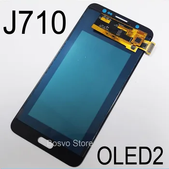 Engros 10 Stk/Masse til Samsung J7 2016 J710 LCD-Skærm med touch Digitizer assembly OLED2