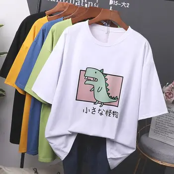 Overdimensionerede 5XL 6XL 7XL 8XL 40-150kg T-Shirt Kvinder Harajuku Kawaii kortærmet T-shirtKorean Stil Tshirt Mode Top Tees Kvindelige
