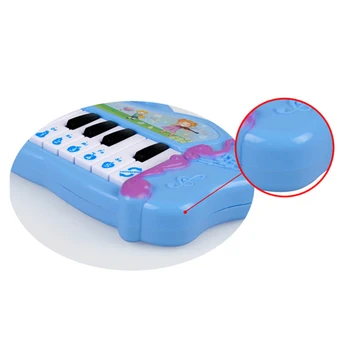 Kids-Mini Elektronisk Klaver Keyboard Musikalsk Legetøj med 7 Pre-loaded Demo Sange