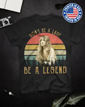 Fleetwood Mac Dont Være En Dame Være En Legende Unisex Sort S-Xxl I T-Shirt