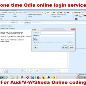 ODIS GEKO Online Kodning Konto logger på én gang Service for Software odis 5.2.6 for VAS Diagnostiske Interface 5054A 3/4/5 VAS 6154
