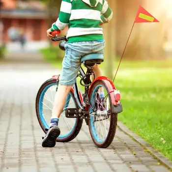 Cykel Sikkerhed Flag Cykling Sikkerhed Vimpel Til Voksne Børn, Udendørs Ridning