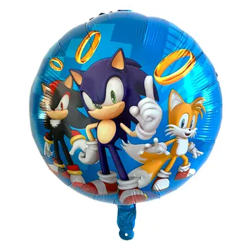 10stk 18inch Tegnefilm Sonic Folie Helium Balloner, Pindsvin, Baby Shower, Fødselsdag Dekoration Forsyninger Kids Legetøj Luft Globos