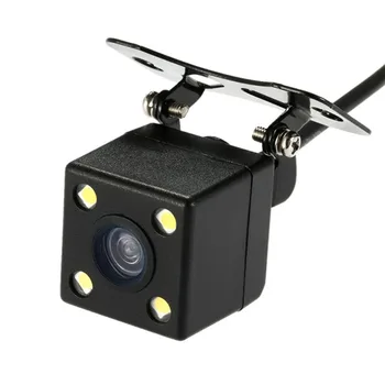 4 Led-Lamper Bil Optager Reverse Night Vision Kamera HD CDD førerspejlets Kamera Linse 2,5 mm Jack med 6 Meter Kabel