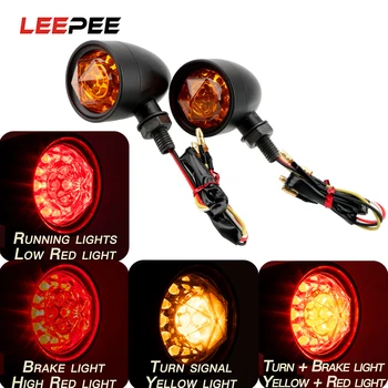 LEEPEE 1 Par Universal Motorcykel Tur Signal-LED ' en Blinker Lys Indikator Lampe Lys Retro-Diamant-Kugle