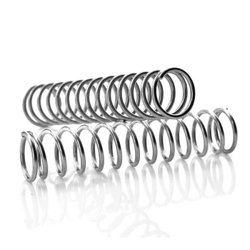 10stk 304 rustfrit stål foråret pres foråret korte fjeder Wire diameter på 0,8* udvendig diameter 8* længde 10-50
