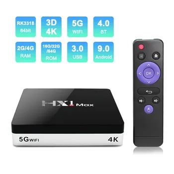 2020-TV-BOKSEN RK3318 5G wifi+BT-netværket afspiller Android 9.0 2G 16G 32G 48G 4K-Set-Top-Boksen Smart MAX antal Wifi Media Player