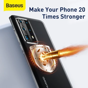 Baseus Telefonen Sagen For HUAWEI P40 Høj Kvalitet til Huawei P40 Pro Gennemsigtige Telefonen Dække Beskyttende bagcover Anti-slip-Sag