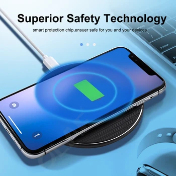 10W Qi Trådløse Oplader Til Samsung Galaxy A51 A71 A70 A50 A70s A50s A31 A21s A41Note 10 Plus 9 8 S20 USB-Hurtig Opladning pad
