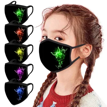 5PC ansigtsmaske Til Børn Drenge Piger Maske Børn Vaskbar Munden Caps Anti Støv Haze Udendørs Bomuld Ansigt, Mund Maske Respirator
