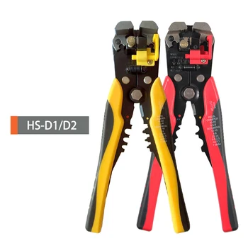 HS-D1 3i1 wire stripper af AWG 24-10 0.2-6.0mm2 Multifunktions-stripping tang Kabel ledning crimptang Skære Kabel-cutter