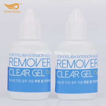 2 flasker Himlen Gel Remover til Klart Eyelash Extension Ingen Irritation Eyelash Glue Remover