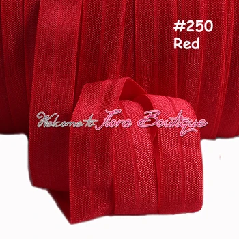 Fold over elastik i #250, mere end 100 farver på lager, fri fragt gange i løbet af elastisk