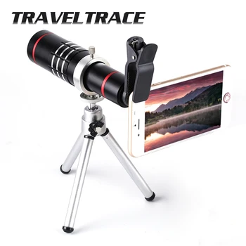 18x Metal Zoom Optisk Teleskop Telefoto Okular med Stativ Klip Universal til Smartphone Kamera Linse Mini Pocket Monokulare