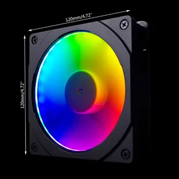 120mm/140mm RGB Farverige LED Regnbue Farve Fan Glorier Blænde for 12/14cm Fan Synkron Bundkort Light Control