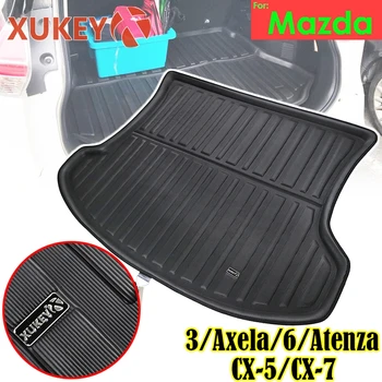 XUKEY Fragt Boot Liner Bakke For Mazda 3 Axela 6 Atenza Sedan, Hatchback CX-5 CX5 CX-7 CX7 CX-5, der er Skræddersyet Bageste Bagagerummet Mat Protector