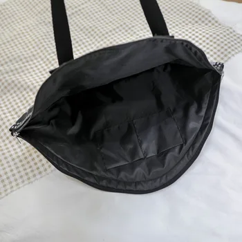 Trendy Damer Shopper Taske Med Stor Kapacitet Håndtasker Afslappet Kvinder Lærred Tote Tasker Kreative Maske Skulder Tasker Kvindelige Mode